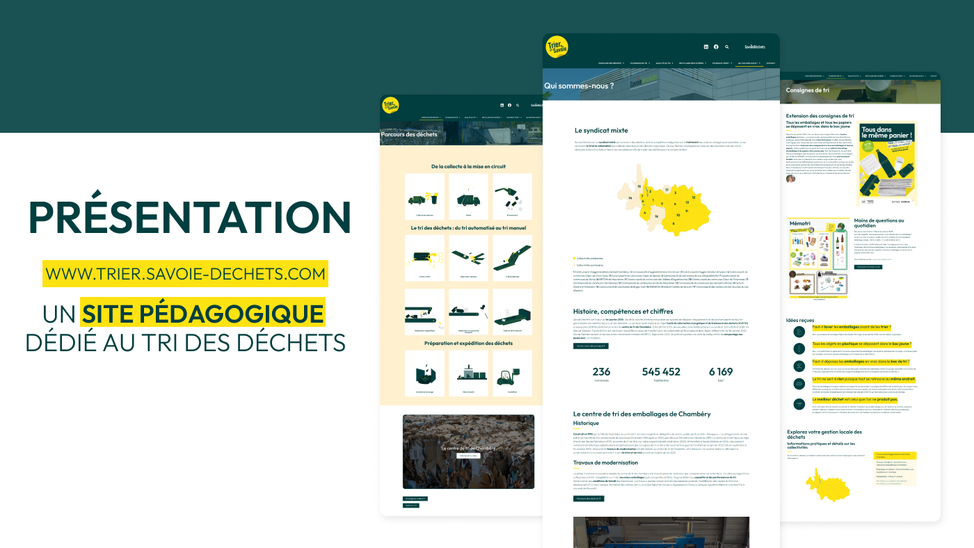 Site internet pédagogique sur le tri des déchets